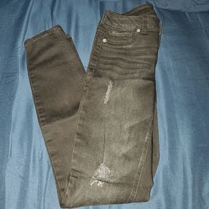 Black Destroyed Denim